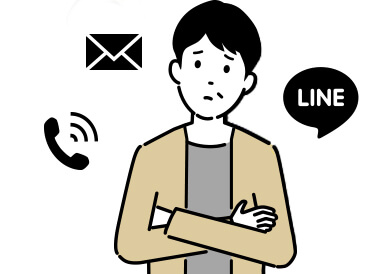 お電話・メール・LINEでご予約イメージ