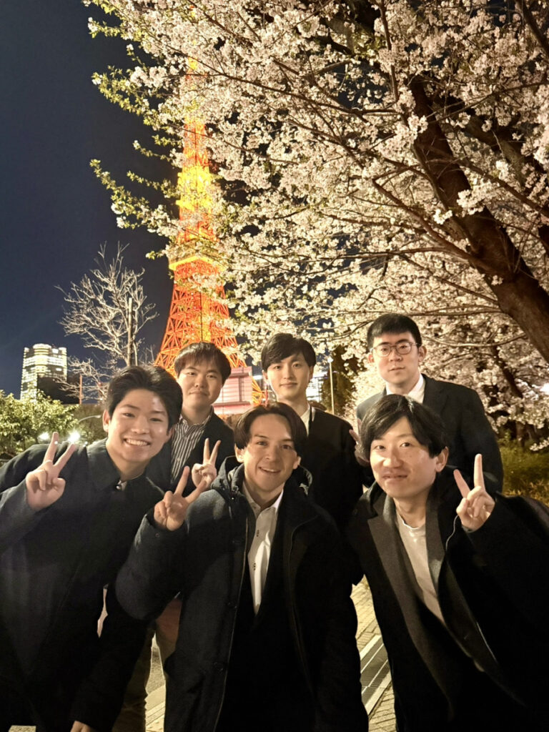 入所直後の「お花見」